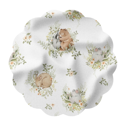 Tkanina bawełniana premium Sleeping Friends- kolory